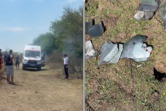 Dronă militară prăbușită la Crocmaz, în Republica Moldova, aproape de granița cu Ucraina