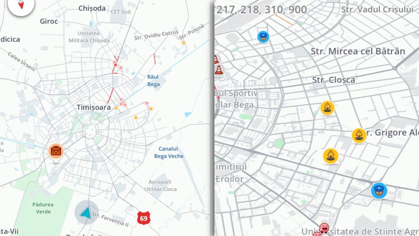 Radarele de pe Waze ar putea fi interzise și în România