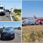 Accident grav pe DN57, în localitatea Nicolinț: O motocicletă s-a izbit de un autoturism, fiind mobilizat elicopterul SMURD