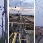 Circulație feroviară afectată lângă Lugoj: Un utilaj agricol ar fi rupt firul de înaltă tensiune în zona stației Tapia.