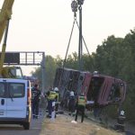Accident de autocar pe autostrada M3 din Ungaria soldat cu 12 morți