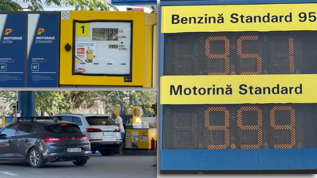 Prețul motorinei standard a scăzut sub 10 lei pe litru în Timișoara