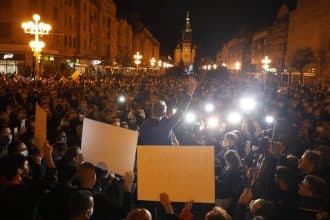 Protest la Timișoara după decizia CCR privind mandatul primarului Dominic Fritz