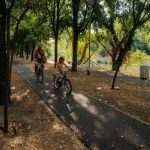 Viitoarea pistă continuă de biciclete dintre Timișoara și Ghiroda, pe malul Begăi