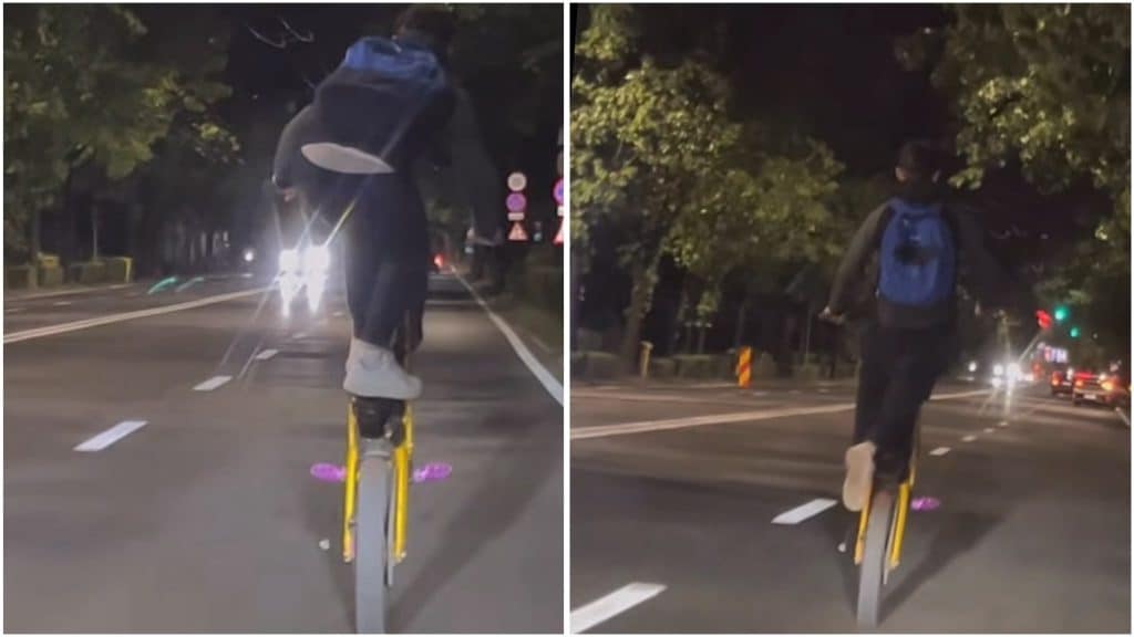 Copil filmat făcând acrobații printre mașini în Timișoara