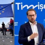 Tensiuni la protestul din Timișoara după decizia CCR privind situația lui Dominic Fritz, organizatorii cer intervenția Jandarmeriei