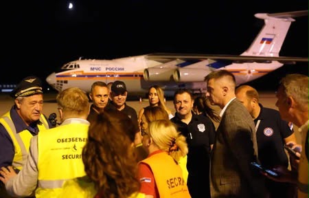 Sursa: blic.rs. Un avion rusesc IL-76P a intervenit în Serbia pentru stingerea incendiului