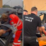 Accident teribil la Moșnița Nouă: Șofer rămas încarcerat