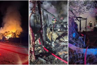 Incendiu violent în Hunedoara: două persoane, salvate de pompieri