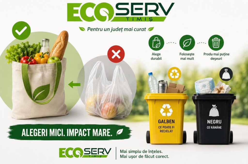 ECO SERV TIMIȘ – reciclare, refolosire și reducerea cantității de deșeuri