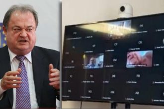 Vasile Blaga, surprins dezbrăcat într-o ședință la Senat