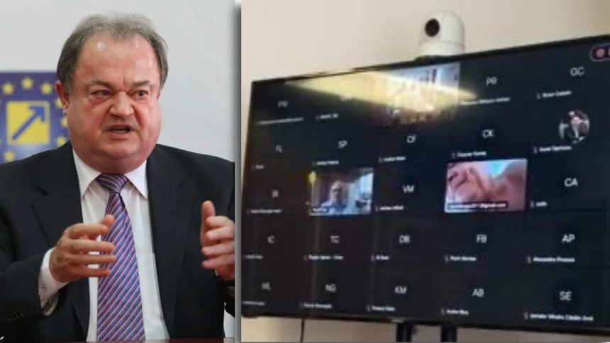 Vasile Blaga, surprins dezbrăcat într-o ședință la Senat