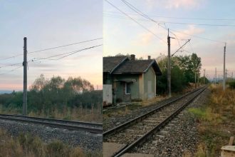 Circulație feroviară dată peste cap pe Magistrala 100: Un camion a rupt firul de contact între Caransebeș și Zăgujeni