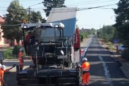 Șantier în avans: Lucrările de modernizare a drumului DJ 691 spre Mașloc și Lipova au ajuns la un stadiu de 60%.
