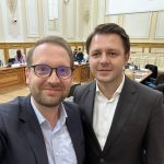 Viceprimarul Ruben Lațcău alături de primarul Timișoarei, Dominic Fritz.