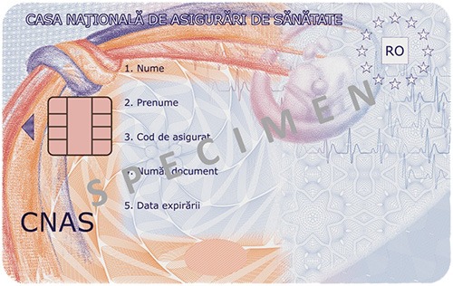 Card Național de Asigurări de Sănătate specimen