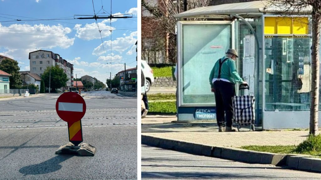 Stația suspendată de lângă Spitalul Județean Timișoara din cauza lucrărilor la carosabil