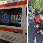 Echipaje de intervenție între Burjuc și Zam, în urma unui accident violent între o mașină și trei motociclete