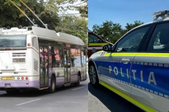 Autobuz STPT implicat într-o tamponare pe bulevardul Tache Ionescu din Timișoara