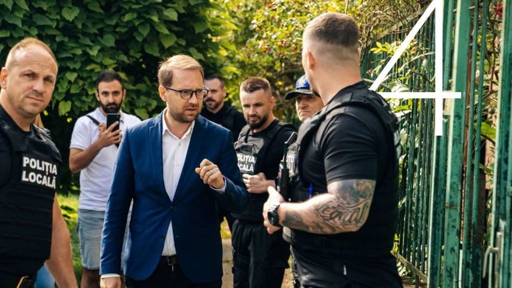 Primarul Dominic prezentând bilanțul celor 570 de demolări și eliberări de domenii publice în Timișoara