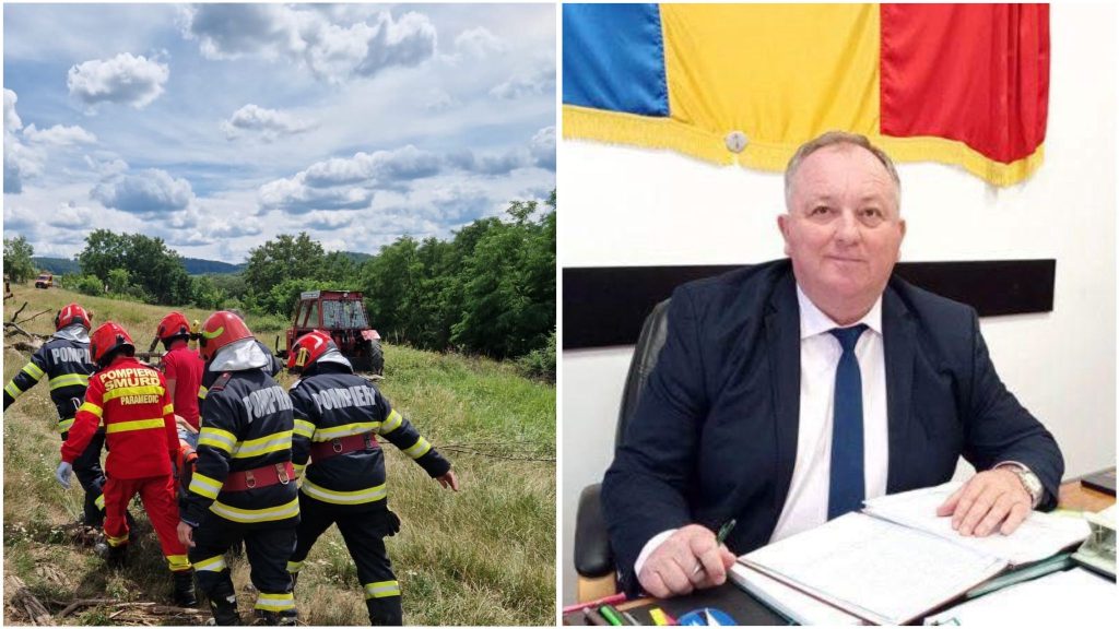 Primarul comunei Băița, Damian Diniș, a murit după ce un tractor s-a răsturnat peste el