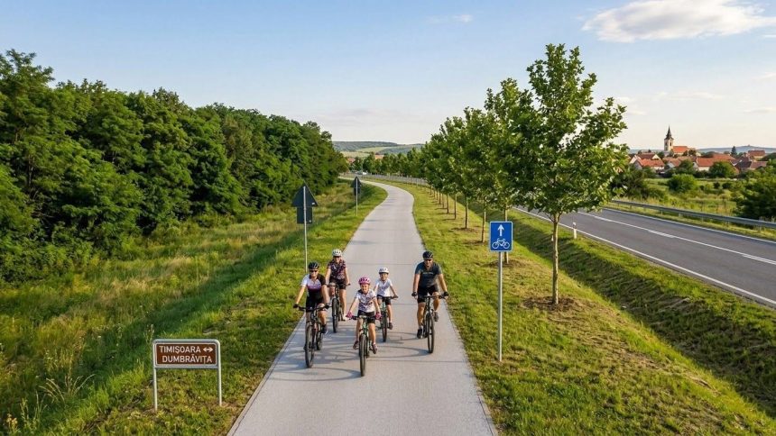 Pistă nouă de biciclete între Timișoara, Dumbrăvița și Giarmata: Proiectul avansează