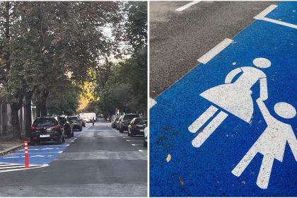 Zonă specială pentru părinții care își lasă copiii la Colegiul Național Bănățean din Timișoara