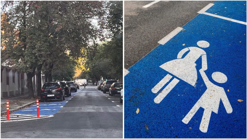Zonă specială pentru părinții care își lasă copiii la Colegiul Național Bănățean din Timișoara