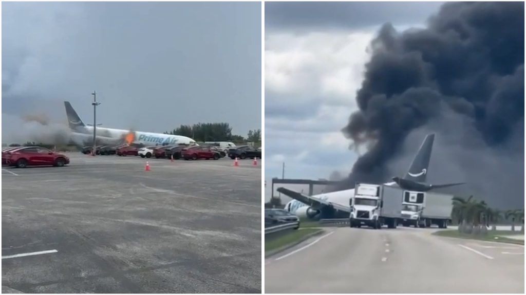 Avion prăbușit peste mașini la Miami: Cel puțin 5 morți și 5 răniți