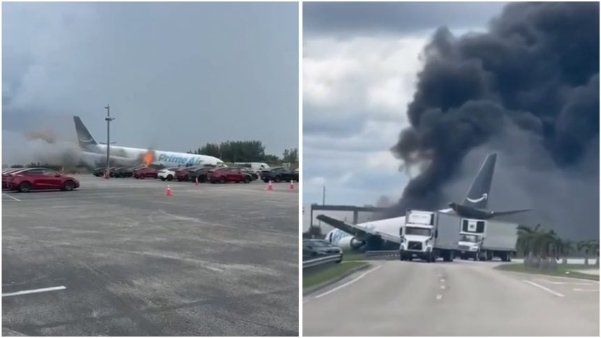 Avion prăbușit peste mașini la Miami: Cel puțin 5 morți și 5 răniți