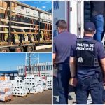 Camion oprit la frontiera din Timiș, încărcat cu tutun, alcool și butelii de freon