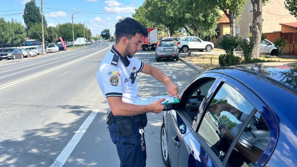Șofer prins în flagrant în Timiș când încerca să mituiască un polițist
