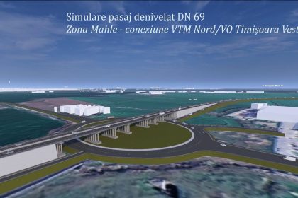 Rută ocolitoare în Timișoara pentru lucrările la pasajul DN 69