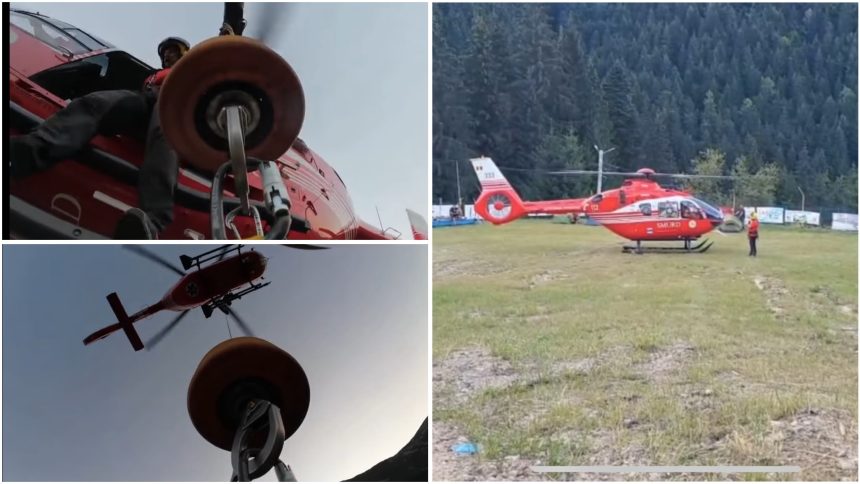 Salvamont Hunedoara, intervenție dificilă la Lacul Zănoaga din Retezat