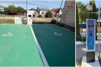 Stație de încărcare pentru mașini electrice instalată în comuna Giroc pentru sprijinirea mobilității nepoluante