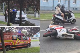 Accident pe bulevardul Cetății din Timișoara: Motociclist preluat de SMURD