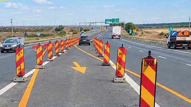 Șantier pe A1 spre Ungaria: Restricții de trafic până în octombrie