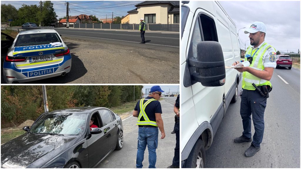 Razie pe DN6 în Timiș: Sute de amenzi și permise reținute în 4 ore