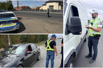 Razie pe DN6 în Timiș: Sute de amenzi și permise reținute în 4 ore