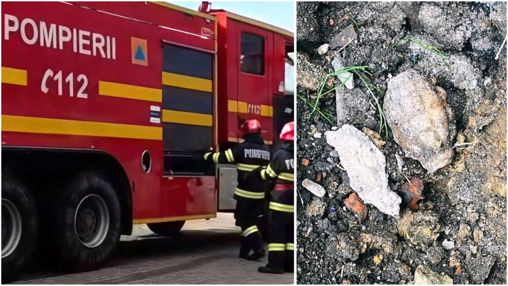 Grenadă descoperită în curtea unei case din Petroșani