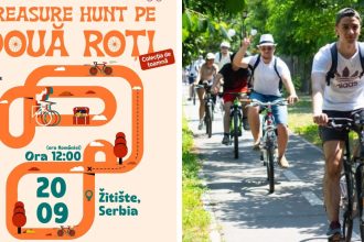 Treasure Hunt pe bicicletă: Aventură transfrontalieră pentru timișoreni în Serbia