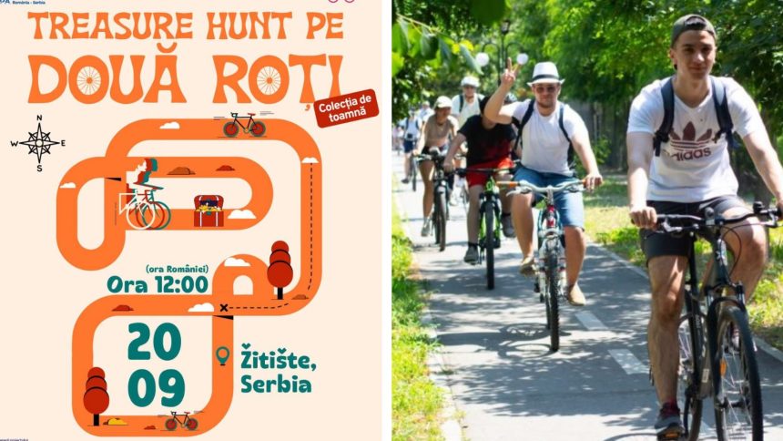 Treasure Hunt pe bicicletă: Aventură transfrontalieră pentru timișoreni în Serbia