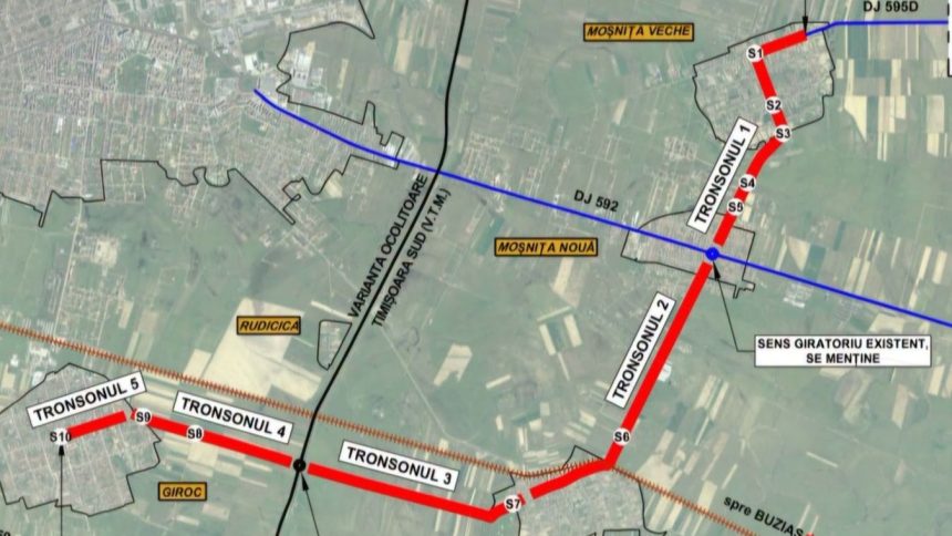 Licitație de 140 de milioane lei pentru drumul Moșnița Veche - Giroc