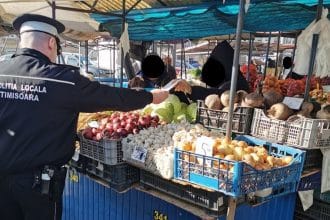 Amenzi de aproape 330.000 de lei pentru falșii producători din piețele din Timișoara