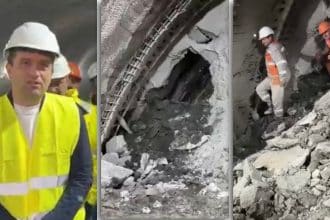 Radu Miruță, inspecție la tunelurile de pe autostrada A1