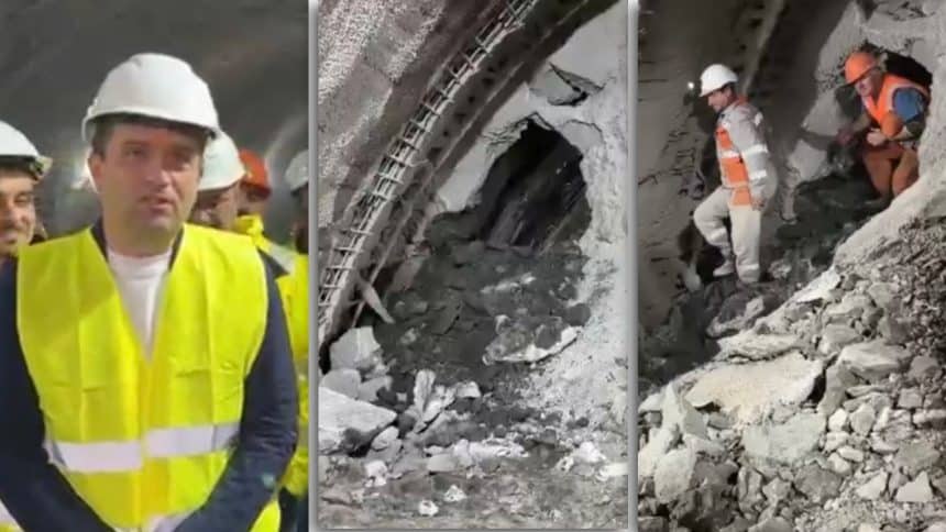 Radu Miruță, inspecție la tunelurile de pe autostrada A1