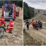 Motociclist grav rănit în Hunedoara, preluat de elicopterul SMURD