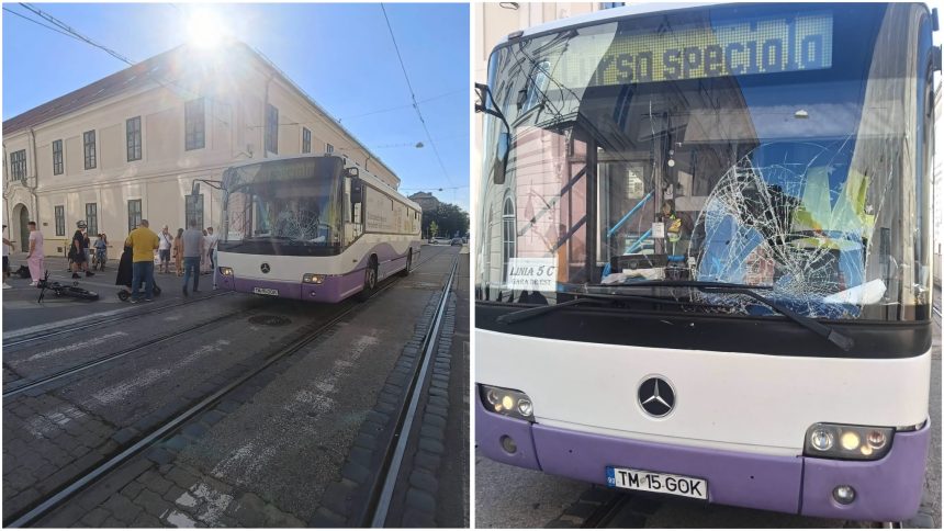 utobuzul STPT implicat în accidentul în care a fost rănit un copil de 13 ani, în Timișoara