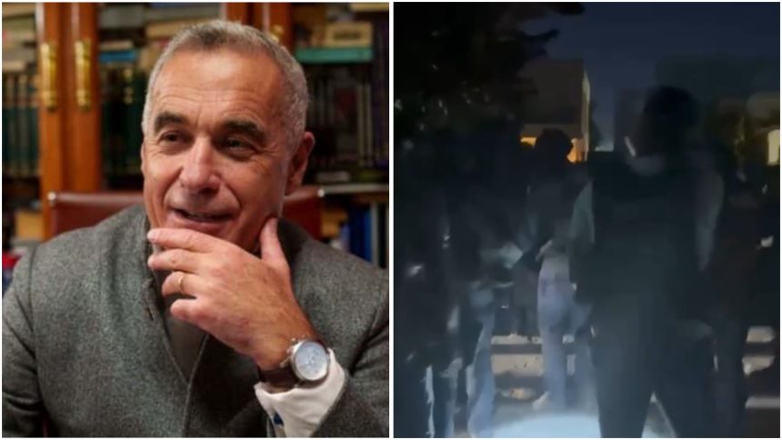 Călin Georgescu, săltat din trafic de mascați în dosarul finanțărilor fictive