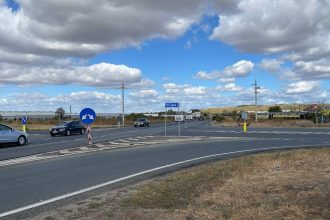 Încep lucrările pentru un nou sens giratoriu pe DN 6, la Lugoj
